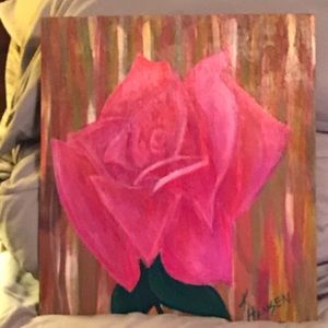 Hand Painted Rose